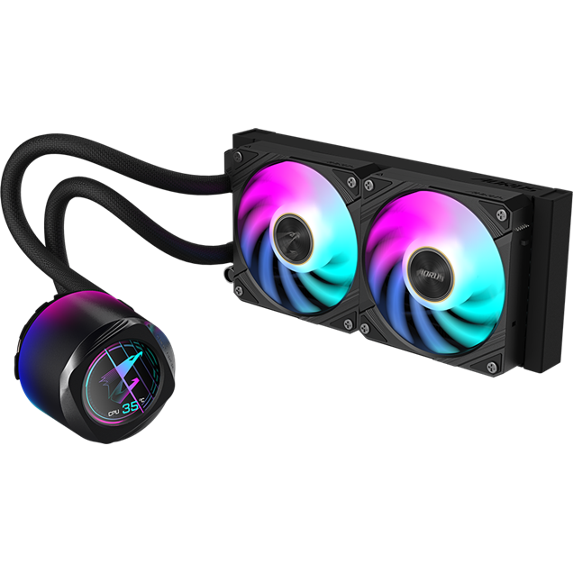 Gigabyte AORUS WATERFORCE X II 240 All-in-One 240mm Liquid CPU Cooler in Black